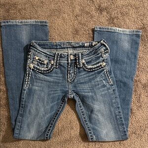 Miss Me Kids Blue Jeans with Embellished Pockets